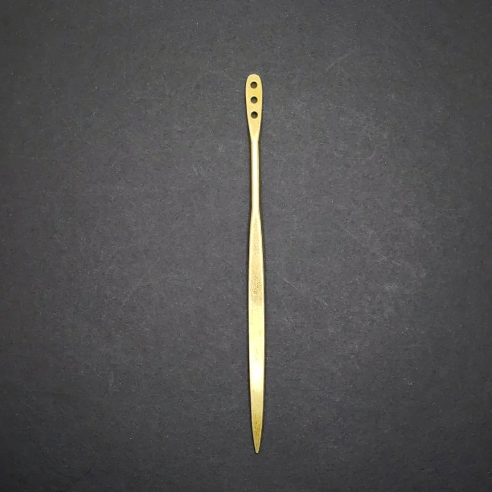 BRONZE hair accessory chopstick bun holder
